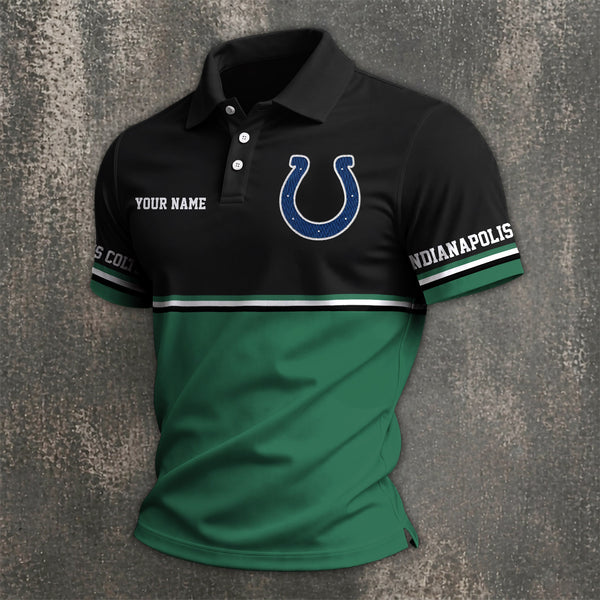[SPECIAL OFFER] NEW CUSTOMIZED NFL17 IDC INDIANAPOLIS COLTS POLO SHIRT