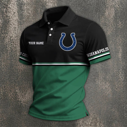 [SPECIAL OFFER] NEW CUSTOMIZED NFL17 IDC INDIANAPOLIS COLTS POLO SHIRT