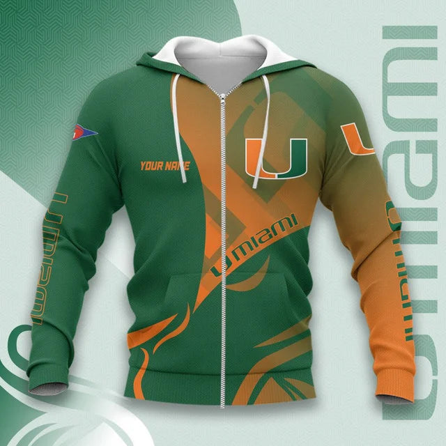 MEGA SALE - NEW CUSTOMIZED NCAA FBS17 MIH MIAMI HURRICANES HOODIE, T-SHIRTS, ZIP HOODIE, SWEATSHIRTS & POLO SHIRT