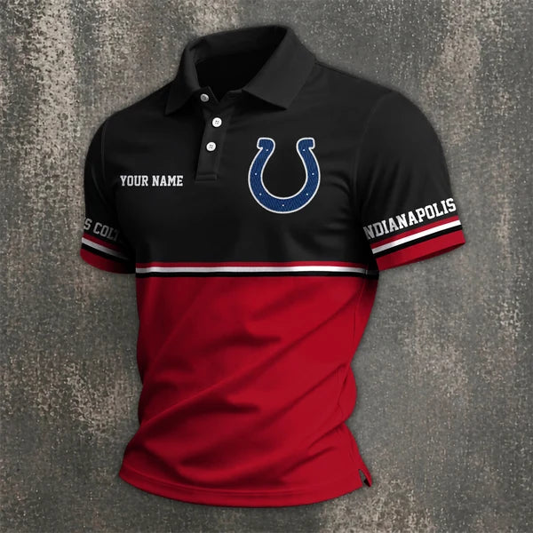 [SPECIAL OFFER] NEW CUSTOMIZED NFL17 IDC INDIANAPOLIS COLTS POLO SHIRT
