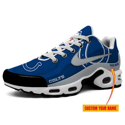 LIMITED EDITION - NEW CUSTOMIZED NFL17 IDC INDIANAPOLIS COLTS AIR MAX PLUS SNEAKERS