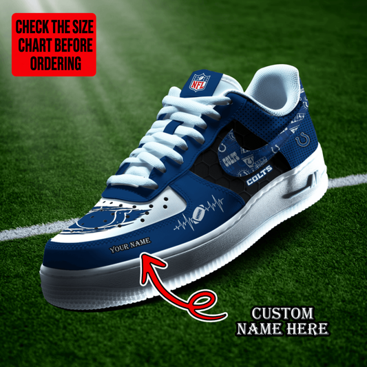 [SPECIAL OFFER] NEW CUSTOMIZED NFL17 IDC INDIANAPOLIS COLTS AF1 SHOES