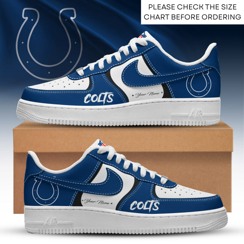 LIMITED EDITION - NEW CUSTOMIZED NFL17 IDC INDIANAPOLIS COLTS AF1 SHOES