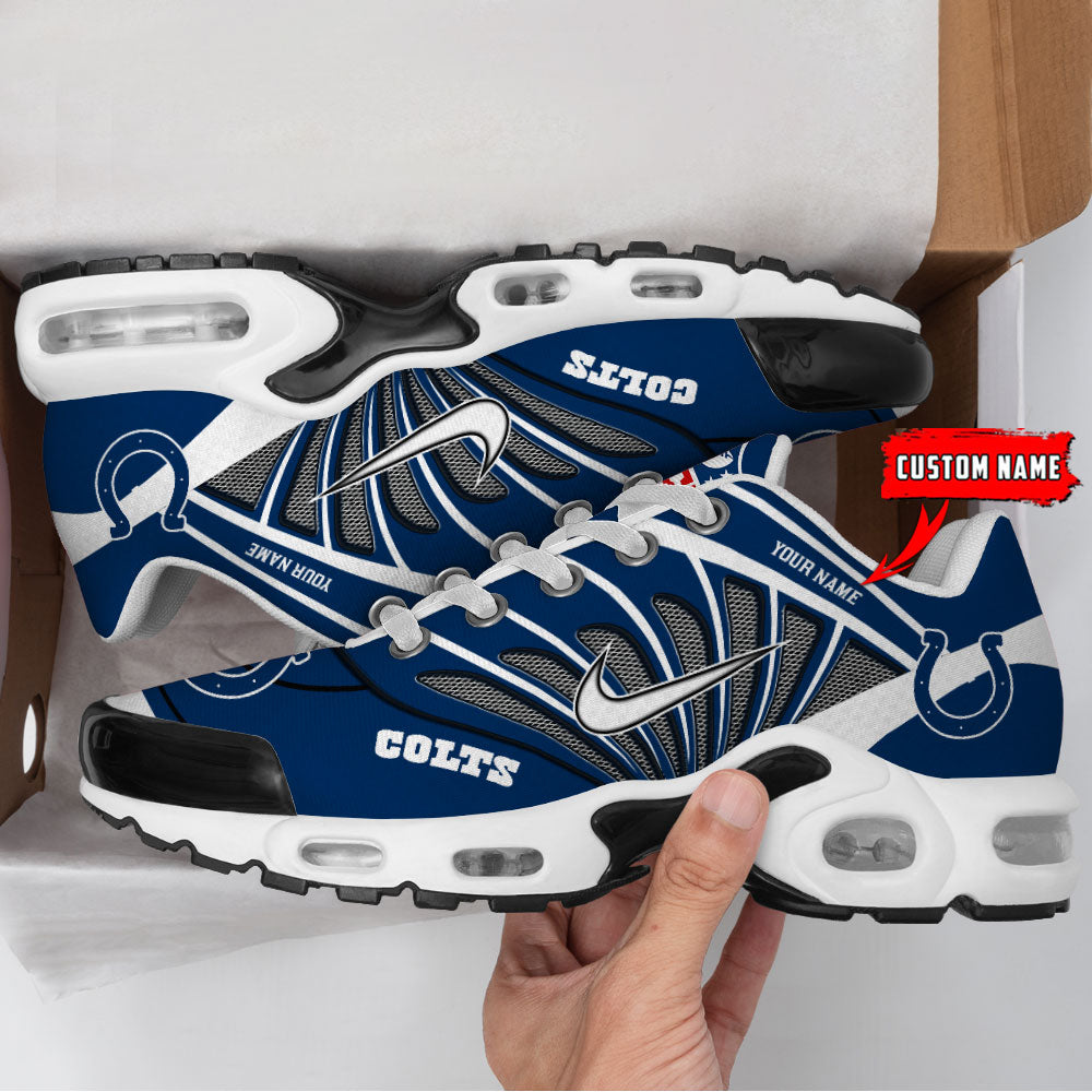 [SPECIAL OFFER] NEW CUSTOMIZED NFL17 IDC INDIANAPOLIS COLTS AIR MAX PLUS SNEAKERS