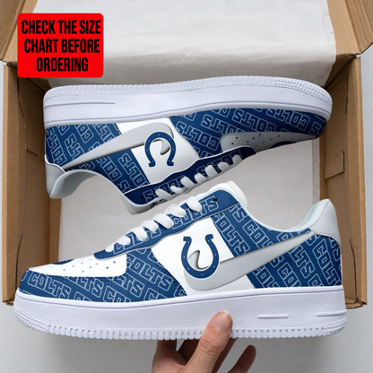 [SPECIAL OFFER] NEW CUSTOMIZED NFL17 IDC INDIANAPOLIS COLTS AF1 SHOES