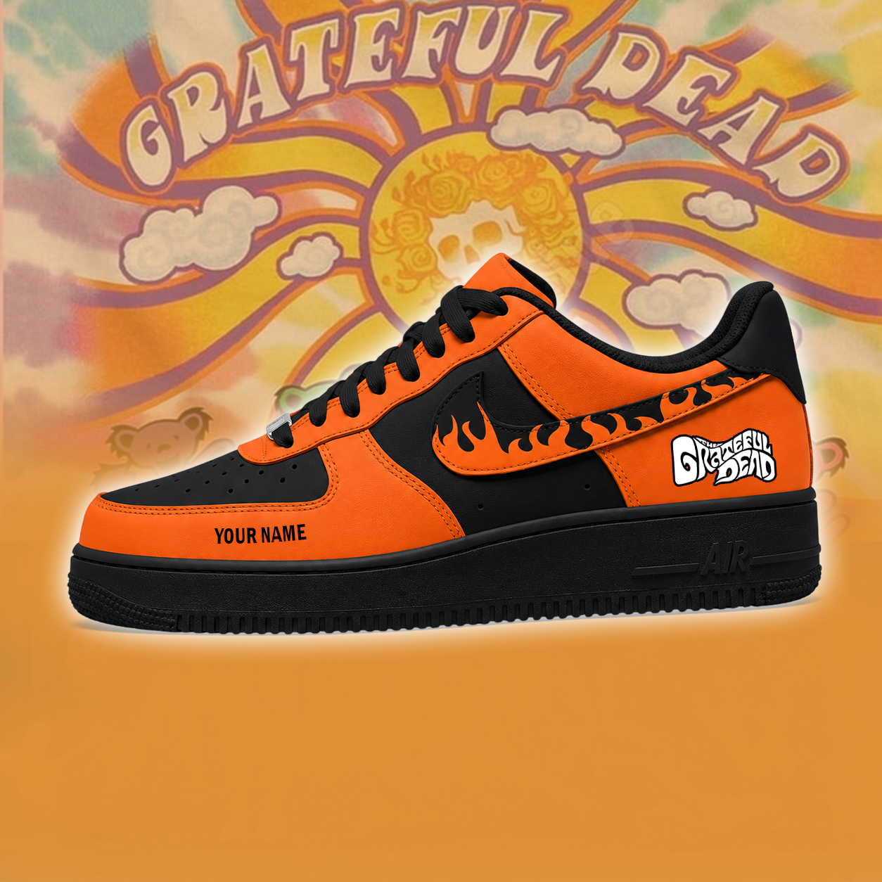 [FAN EXCLUSIVE] NEW CUSTOMIZED GRATEFUL DEAD AF1 SHOES