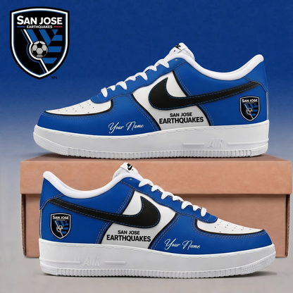 ENDING TODAY - NEW CUSTOMIZED MLS17 SJE SJ EARTHQUAKES AF1 SNEAKERS