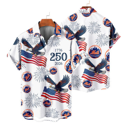 LIMITED EDITION - NEW CUSTOMIZED MLB17 NYM NEW YORK METS UNISEX HAWAIIAN SHIRT