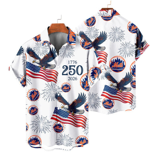 LIMITED EDITION - NEW CUSTOMIZED MLB17 NYM NEW YORK METS UNISEX HAWAIIAN SHIRT