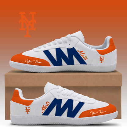 [FLASH SALE] NEW CUSTOMIZED MLB17 NYM NEW YORK METS CLASSIC SNEAKERS