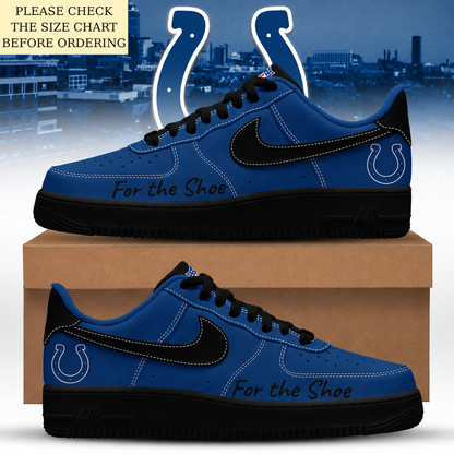 LIMITED EDITION - NEW CUSTOMIZED NFL17 IDC INDIANAPOLIS COLTS AF1 SHOES