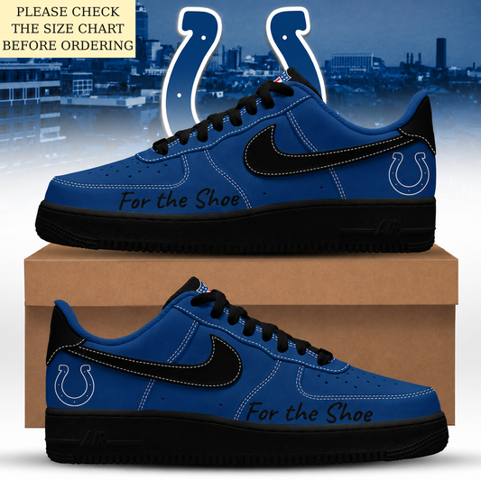 LIMITED EDITION - NEW CUSTOMIZED NFL17 IDC INDIANAPOLIS COLTS AF1 SHOES