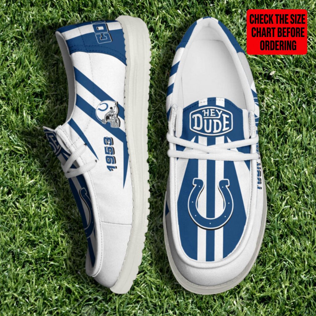 [SPECIAL OFFER] NEW CUSTOMIZED NFL17 IDC INDIANAPOLIS COLTS LOAFER SHOES