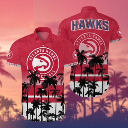 LIMITED EDITION - NEW CUSTOMIZED NBA17 AHA ATLANTA HAWKS UNISEX HAWAIIAN SHIRT