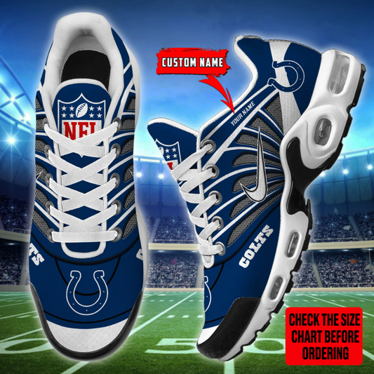 [SPECIAL OFFER] NEW CUSTOMIZED NFL17 IDC INDIANAPOLIS COLTS AIR MAX PLUS SNEAKERS