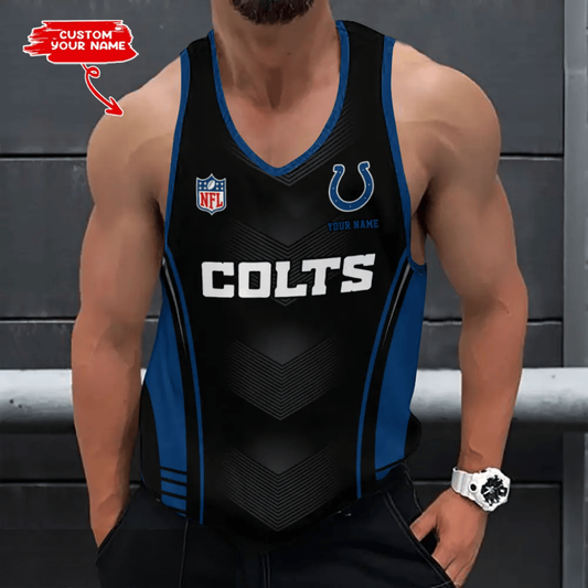 [SPECIAL OFFER] NEW CUSTOMIZED NFL17 IDC INDIANAPOLIS COLTS UNISEX TANK TOP