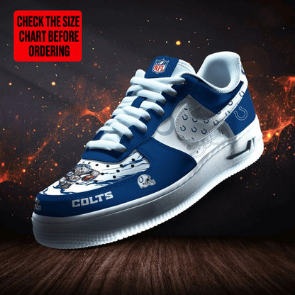 LIMITED EDITION - NEW CUSTOMIZED NFL17 IDC INDIANAPOLIS COLTS AF1 SHOES