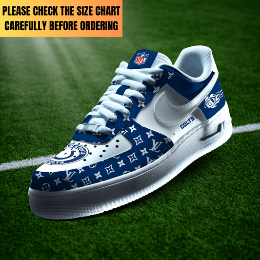LIMITED EDITION - NEW CUSTOMIZED NFL17 IDC INDIANAPOLIS COLTS AF1 SHOES