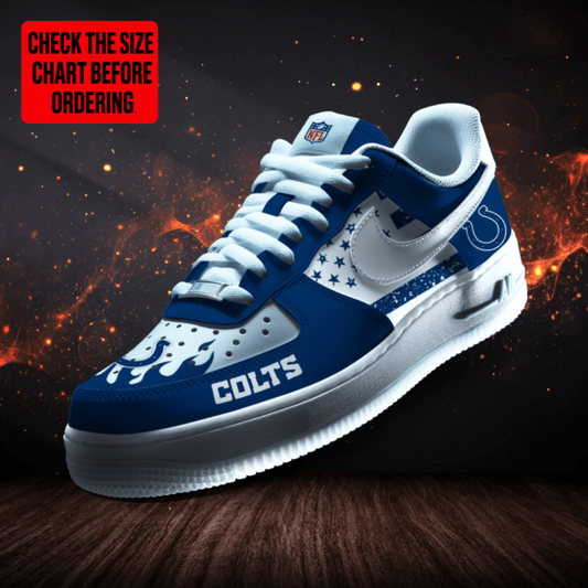 LIMITED EDITION - NEW CUSTOMIZED NFL17 IDC INDIANAPOLIS COLTS AF1 SNEAKERS