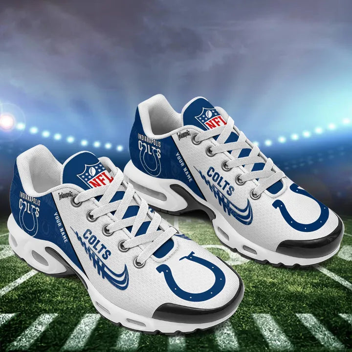 LIMITED EDITION - NEW CUSTOMIZED NFL17 IDC INDIANAPOLIS COLTS AIR MAX PLUS SNEAKERS
