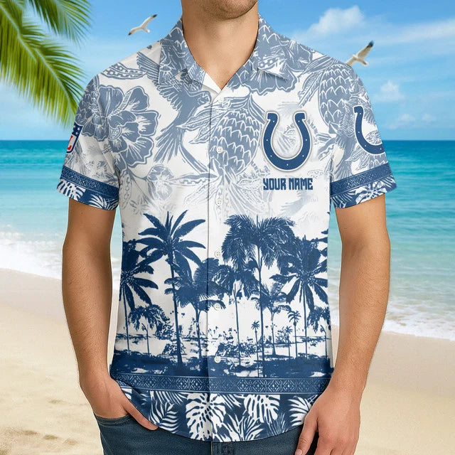 LIMITED EDITION - NEW CUSTOMIZED NFL17 IDC INDIANAPOLIS COLTS UNISEX HAWAIIAN SHIRT