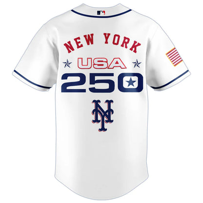 LIMITED EDITION - NEW CUSTOMIZED MLB17 NYM NEW YORK METS BASEBALL JERSEY