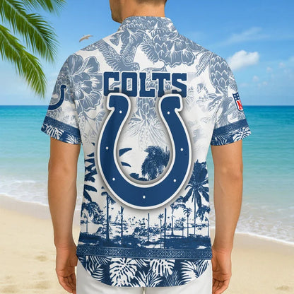 LIMITED EDITION - NEW CUSTOMIZED NFL17 IDC INDIANAPOLIS COLTS UNISEX HAWAIIAN SHIRT
