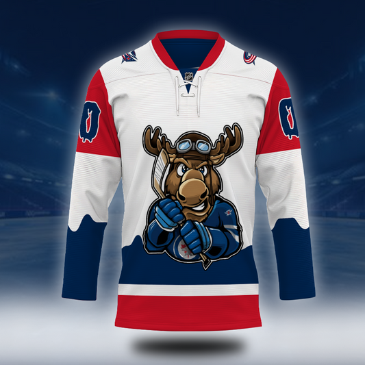 LIMITED EDITION - NEW CUSTOMIZED NHL18 CBJ COLUMBUS BLUE JACKETS UNISEX HOCKEY JERSEY