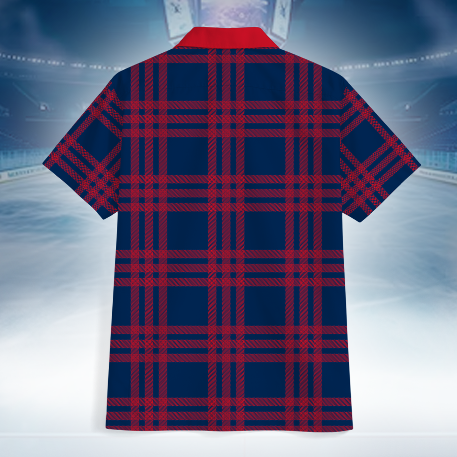 LIMITED EDITION - NEW CUSTOMIZED NHL18 CBJ COLUMBUS BLUE JACKETS UNISEX HAWAIIAN SHIRT