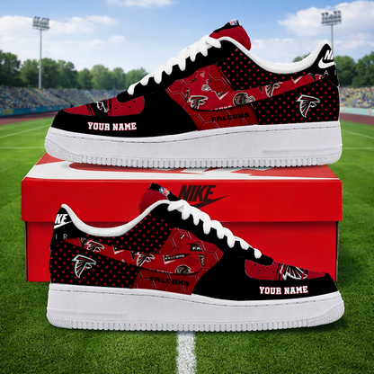 LIMITED EDITION - NEW CUSTOMIZED NFL18 ATF ATLANTA FALCONS AF1 SNEAKERS