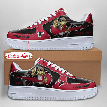 LIMITED EDITION - NEW CUSTOMIZED NFL18 ATF ATLANTA FALCONS AF1 SNEAKERS