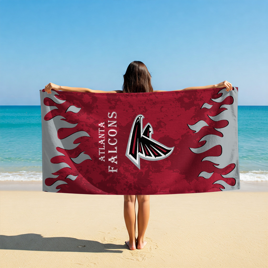 LIMITED EDITION - NEW CUSTOMIZED NFL18 ATF ATLANTA FALCONS BEACH TOWEL FOR FAN
