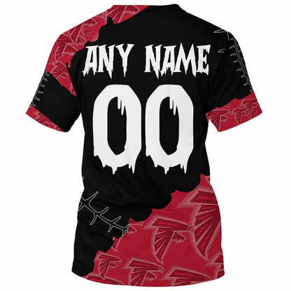 LIMITED EDITION - NEW CUSTOMIZED NFL18 ATF ATLANTA FALCONS HALLOWEEN SKULL APPAREL FOR FANS