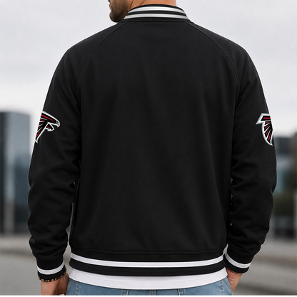 [SPECIAL OFFER] NEW CUSTOMIZED NFL18 ATF ATLANTA FALCONS MEN'S CASUAL JACKET