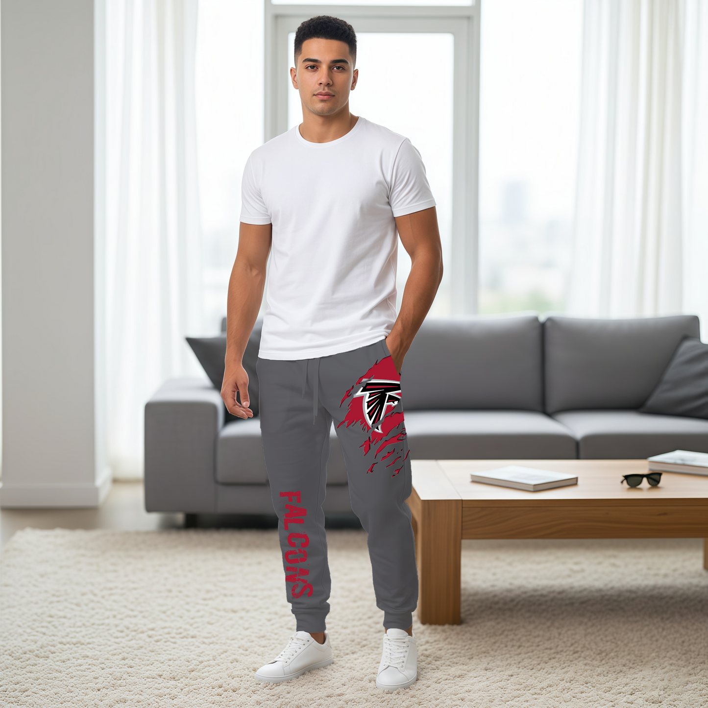 LIMITED EDITION - NEW PERSONALIZED NFL18 ATF ATLANTA FALCONS JOGGERS