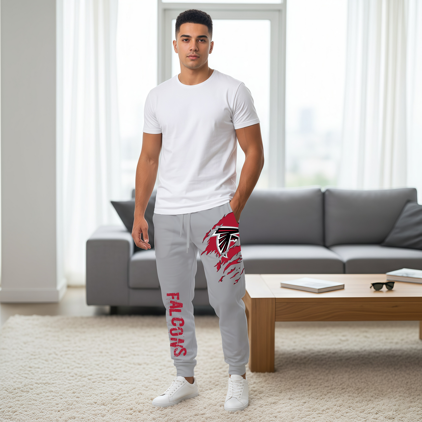 LIMITED EDITION - NEW PERSONALIZED NFL18 ATF ATLANTA FALCONS JOGGERS