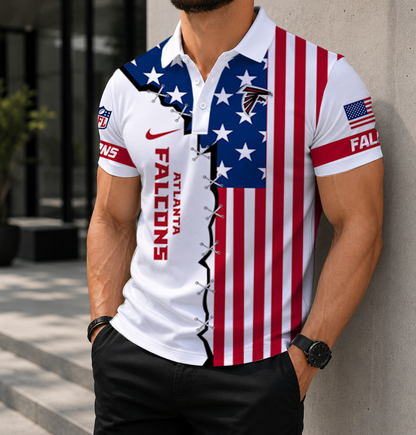 LIMITED EDITION - NEW CUSTOMIZED NFL18 ATF ATLANTA FALCONS POLO SHIRT, ZIP POLO SHIRT & T-SHIRTS