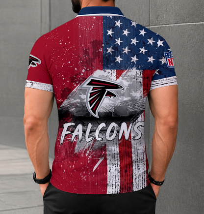 SPECIAL EDITION - NEW CUSTOMIZED NFL18 ATF ATLANTA FALCONS POLO SHIRT