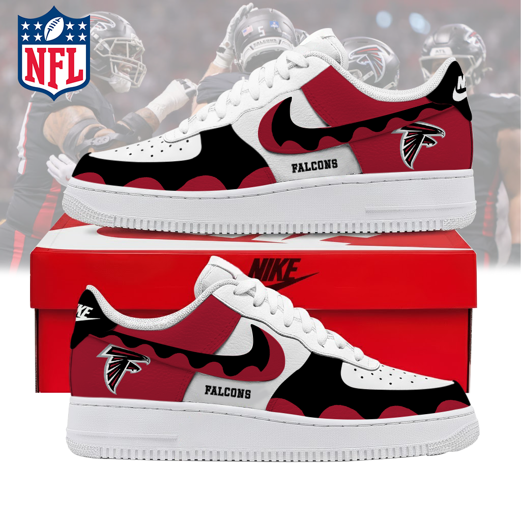 FINAL CLEARANCE - NEW CUSTOMIZED NFL18 ATF ATLANTA FALCONS AF1 SNEAKERS