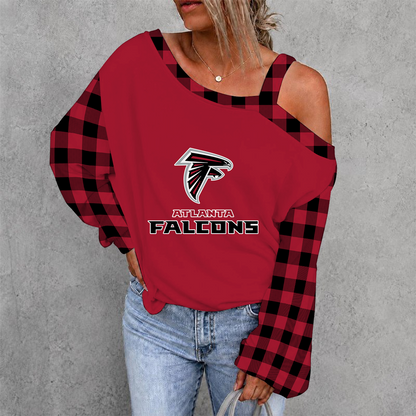 [SPECIAL OFFER] NEW CUSTOMIZED NFL18 ATF ATLANTA FALCONS DROP SHOULDER SWEATSHIRT