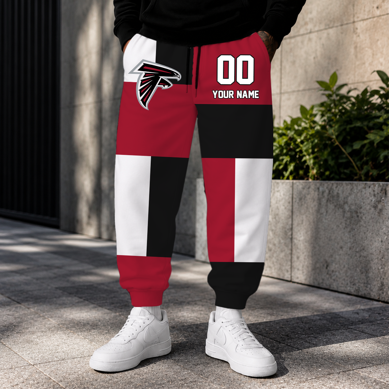 LIMITED EDITION - NEW CUSTOMIZED NFL18 ATF ATLANTA FALCONS SWEATPANTS