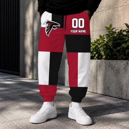 LIMITED EDITION - NEW CUSTOMIZED NFL18 ATF ATLANTA FALCONS SWEATPANTS