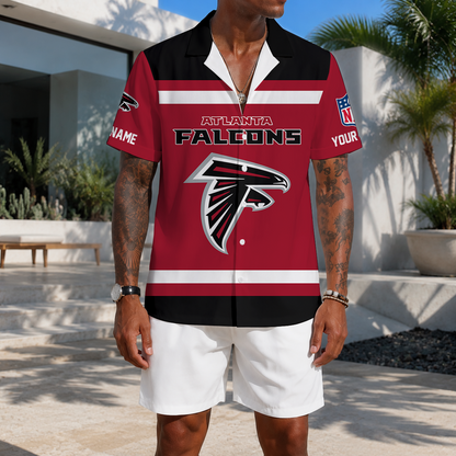 EXCLUSIVE EDITION - NEW CUSTOMIZED NFL18 ATF ATLANTA FALCONS UNISEX HAWAIIAN SHIRT