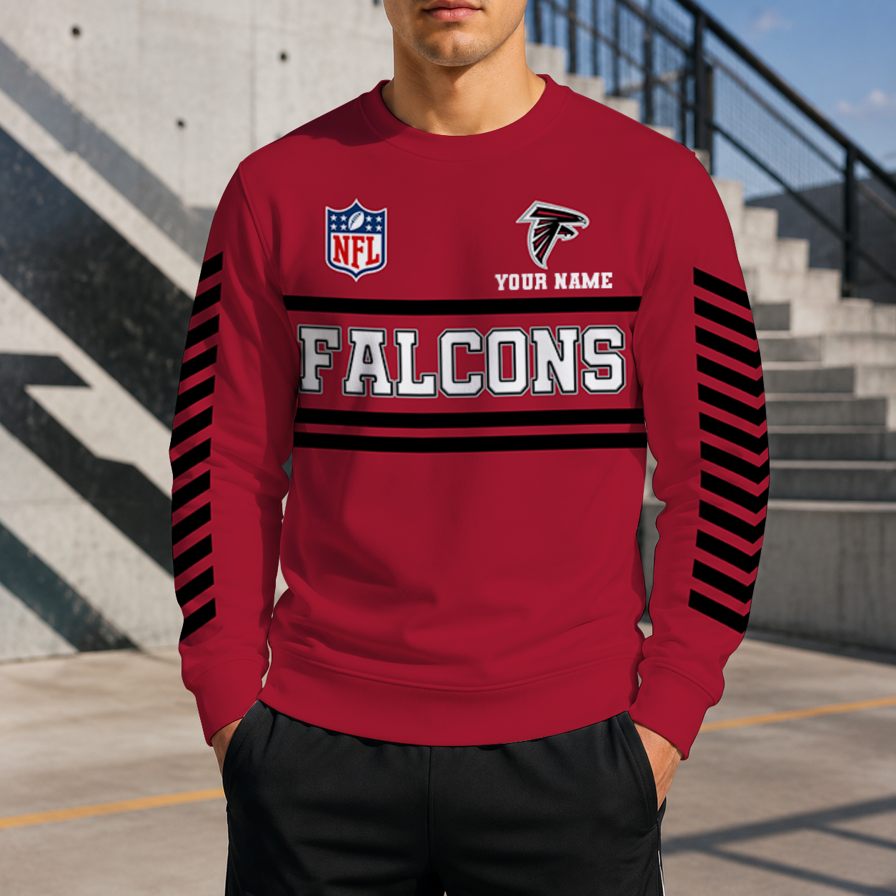 LIMITED EDITION - NEW CUSTOMIZED NFL18 ATF ATLANTA FALCONS UNISEX SWEATSHIRT