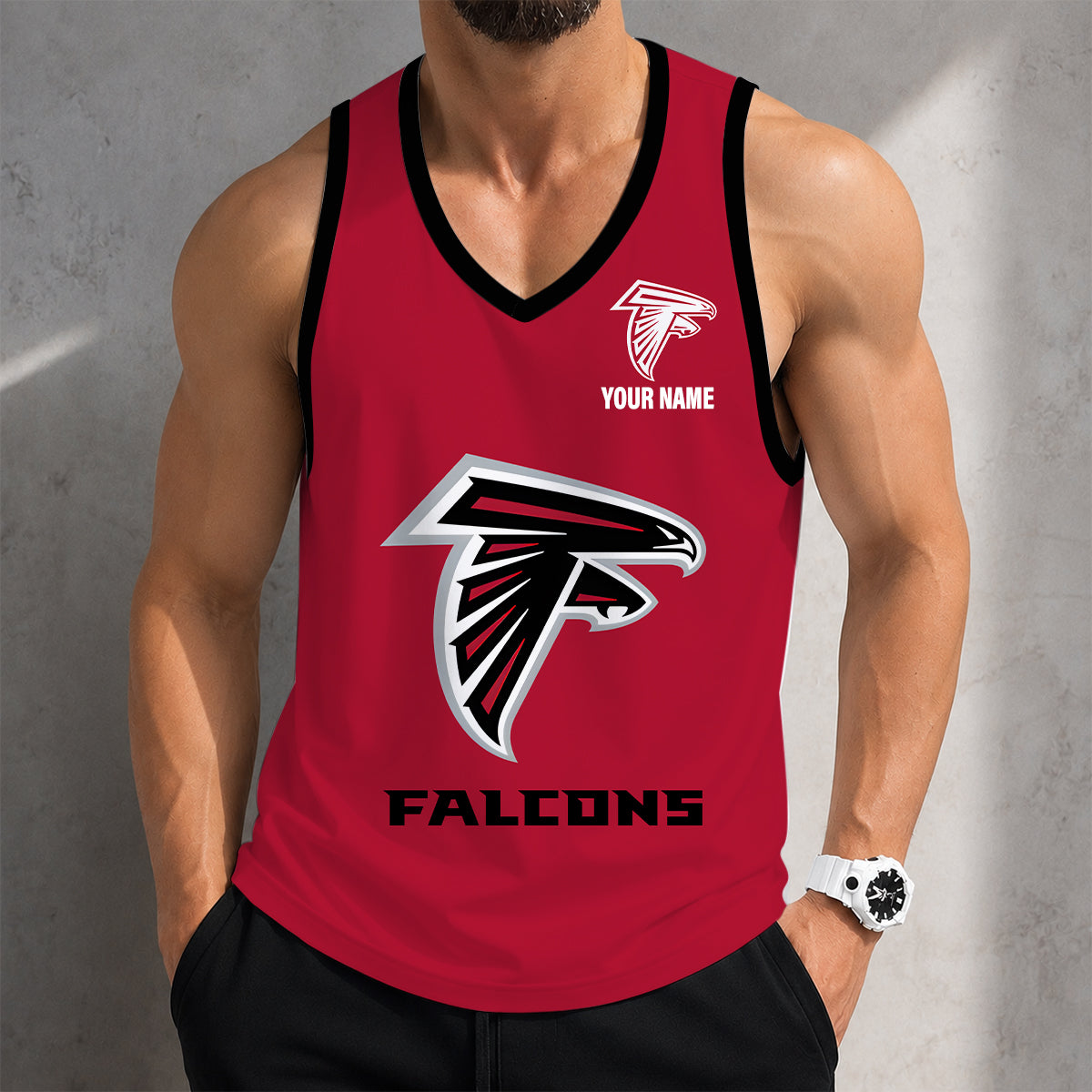 LIMITED EDITION - NEW CUSTOMIZED NFL18 ATF ATLANTA FALCONS TANK TOP