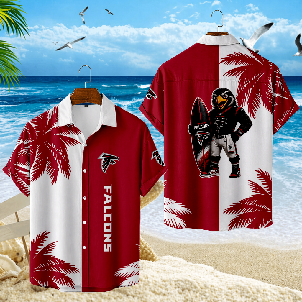 LIMITED EDITION - NEW CUSTOMIZED NFL18 ATF ATLANTA FALCONS UNISEX HAWAIIAN SHIRT