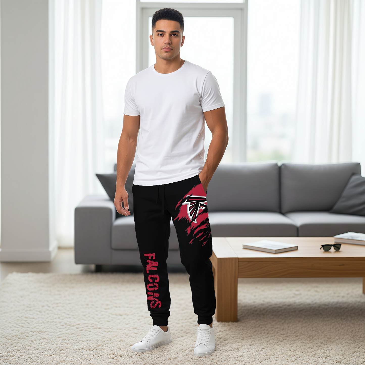 LIMITED EDITION - NEW PERSONALIZED NFL18 ATF ATLANTA FALCONS JOGGERS