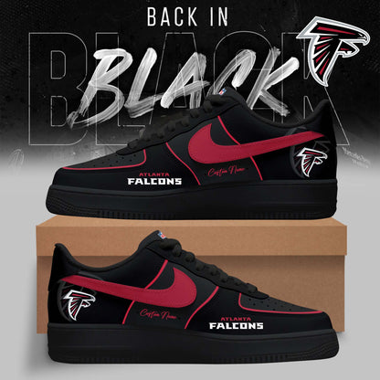 LIMITED EDITION - NEW CUSTOMIZED NFL18 ATF ATLANTA FALCONS AF1 SNEAKERS