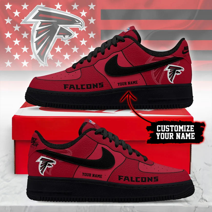 LIMITED EDITION - NEW CUSTOMIZED NFL18 ATF AT FALCONS AF1 SNEAKERS