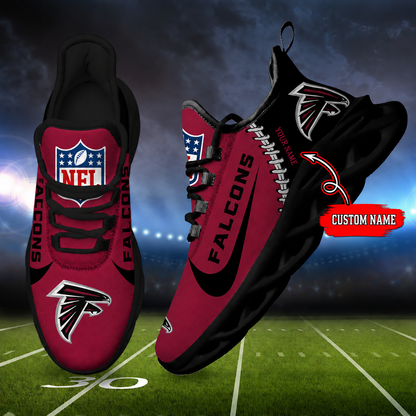 LIMITED EDITION - NEW CUSTOMIZED NFL18 ATF ATLANTA FALCONS UNISEX MAX SOUL SHOES
